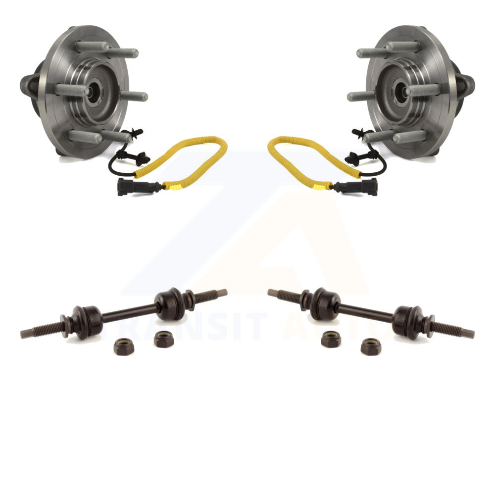 Pair Of Front Wheel Hub Bearings For Ford F-150 4WD 2015-2017 – 6-Lug, W/ ABS Sensor