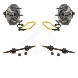 Front Hub Bearing Assembly And Link Kit For Ford F-150