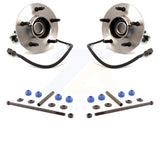 Front Hub Bearing Assembly And Link Kit For Ford F-150 4WD with 4-Wheel ABS