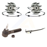 Front Wheel Bearing And Tie Rod End Kit For 2006-2007 Dodge Ram 1500 4WD