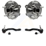 Front Wheel Bearing Tie Rod End Kit For Ford Fusion FWD AWD with 2.5L 2.0L 1.5L