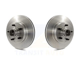 Front Disc Brake Rotors And Hub Assembly Pair For Chevrolet Astro GMC Safari