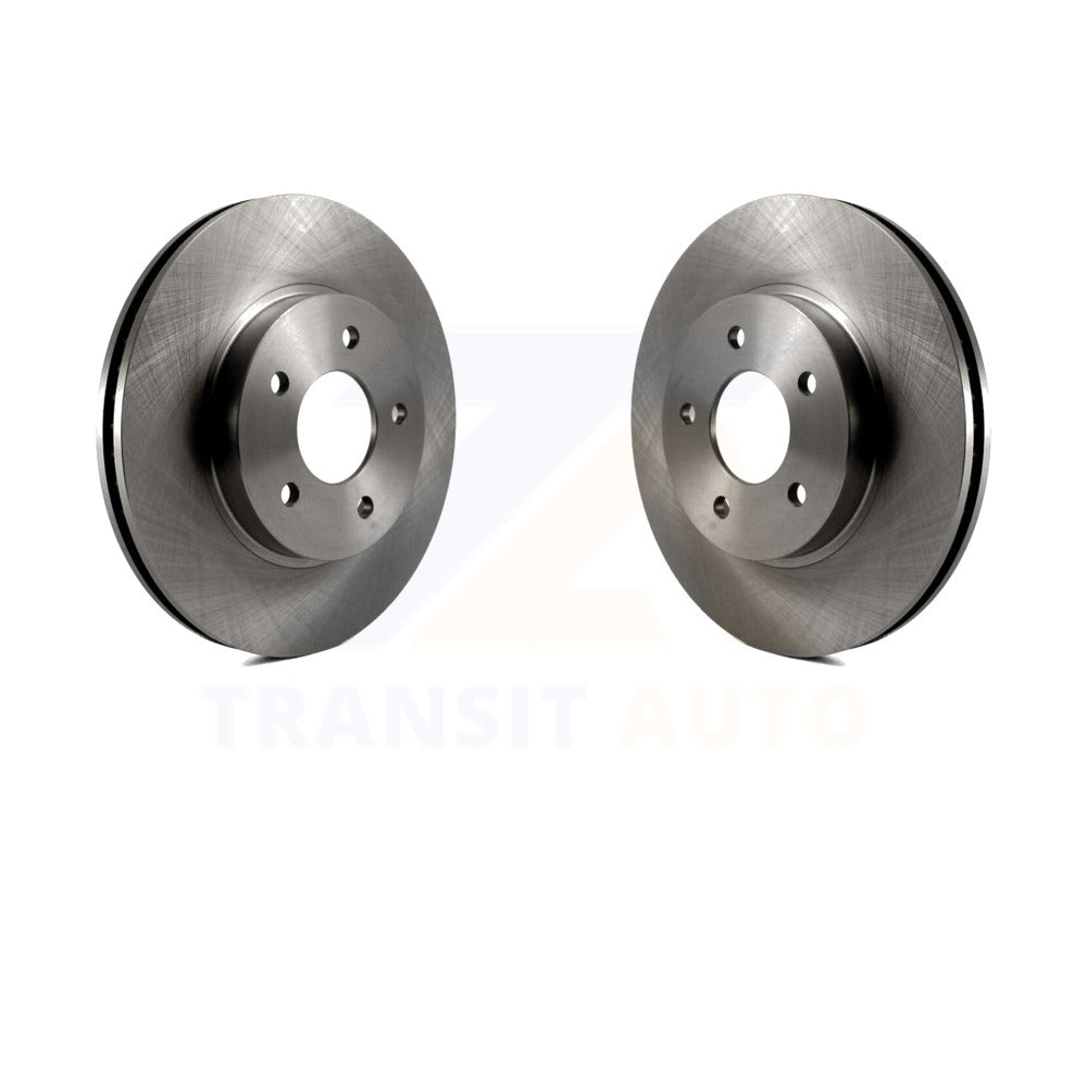 Front Brake Rotors (Pair) For Chevy Equinox 2005-2006 & Saturn Vue 2002-2007 – Plain, Vented, 5-Lug
