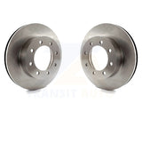 Front Disc Brake Rotors Pair For Ford F-250 Super Duty F-350 E-550 F-450 F-550
