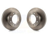 Front Disc Brake Rotors Pair For Ford F-350 Super Duty F-450