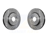 Front Disc Brake Rotors Pair For Honda CR-V Acura RDX Crosstour Accord