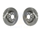 Front Disc Brake Rotors Pair For Volkswagen Jetta GTI Audi A3 Quattro