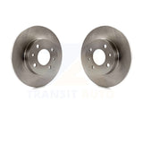 Rear Disc Brake Rotors Pair For Fiat 500