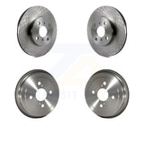Front Rear Disc Brake Rotors Drums Kit For Toyota Echo