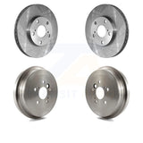 Front Rear Disc Brake Rotors Drums Kit For Toyota Camry