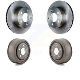 Front Rear Brake Rotors Drum Kit For Jeep Wrangler Cherokee Comanche Wagoneer TJ