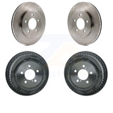 Front Rear Brake Rotors Drum Kit For Dodge Grand Caravan Chrysler Town & Country