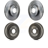 Front Rear Disc Brake Rotors Drums Kit For Nissan Altima