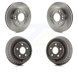 Front Rear Brake Rotor Drum Kit For 01 Dodge Stratus Coupe with rear brakes