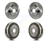 Front Rear Disc Brake Rotors Drums Kit For Toyota RAV4