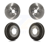 [Front+Rear] 2002 Dodge Stratus Sedan Premium OE Brake Rotor Drums Kit For Max Braking