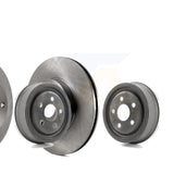 Front Rear Brake Rotors Drum Kit For Chevrolet Cavalier Pontiac Sunfire Grand Am