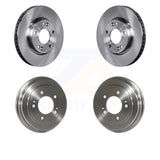 Front Rear Disc Brake Rotors Drums Kit For 2010-2011 Kia Soul 2.0L