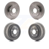 Front Rear Brake Rotors Drums Kit For Chevrolet S10 GMC Blazer S15 Jimmy Sonoma