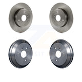 Front Rear Disc Brake Rotors Drums Kit For Smart Fortwo