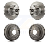 Front Rear Disc Brake Rotors Drums Kit For Ford F-150 E-150 Econoline Club Wagon