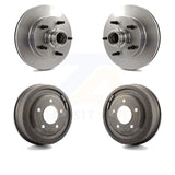 Front Rear Disc Brake Rotors Drums Kit For Ford F-150 E-150 Econoline