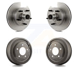 Front Rear Disc Brake Rotors Drums Kit For Ford E-150 Econoline Club Wagon