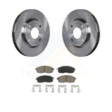 Front Disc Brake Rotors And Ceramic Pads Kit For Nissan Sentra Versa Cube