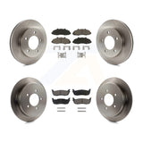 Front Rear Disc Brake Rotors And Ceramic Pads Kit For Ford F-150 4WD