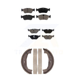 Front Rear Ceramic Brake Pads And Parking Shoes Kit For BMW 325i 325Ci Z4 323i
