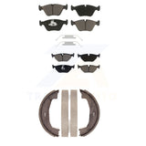 Front Rear Ceramic Brake Pads And Parking Shoes Kit For BMW Z4
