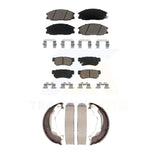 Front Rear Ceramic Brake Pads And Parking Shoes Kit For Hyundai XG350 XG300