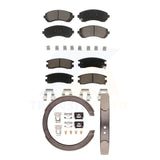 Front Rear Ceramic Brake Pads & Parking Shoes Kit For Buick Rendezvous Chevrolet