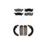 Front Rear Ceramic Brake Pads Drum Shoes Kit For Chevrolet C10 GMC G20 K10 C1500