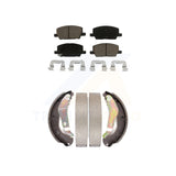 Front Rear Ceramic Brake Pads And Drum Shoes Kit For Chevrolet Trax