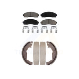 Front Rear Ceramic Brake Pads And Drum Shoe Kit For Saturn Vue Chevrolet Equinox