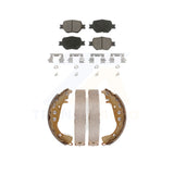 Front Rear Ceramic Brake Pads And Drum Shoes Kit For Toyota Celica