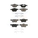 Front Rear Ceramic Brake Pads Kit For Ford Escape