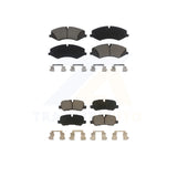 Front Rear Ceramic Brake Pads Kit For Land Rover LR4 Range Sport