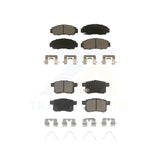 Front Rear Ceramic Brake Pads Kit For Honda Accord Acura TSX