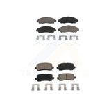 Front Rear Ceramic Brake Pads Kit For 2014-2020 Acura RLX Sport Hybrid SH-AWD