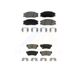 Front Rear Ceramic Brake Pads Kit For Hyundai Santa Fe XG350 Kia Amanti XG300