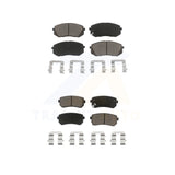Front Rear Ceramic Brake Pads Kit For Hyundai Tucson Kia Sportage Cadenza
