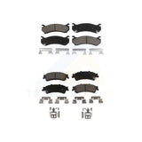 Front Rear Ceramic Brake Pad Kit For Chevrolet Silverado 1500 GMC Sierra Classic