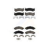 Front Rear Ceramic Brake Pads Kit For Chevrolet Silverado 1500 GMC Tahoe Sierra