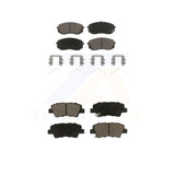 Front Rear Ceramic Brake Pads Kit For Kia Optima Hyundai Sonata Niro EV Kona