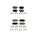 Front Rear Ceramic Brake Pads Kit For Nissan Murano Altima Maxima INFINITI FX35