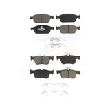 Front Rear Ceramic Brake Pads Kit For Lincoln MKC