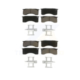 Front Rear Ceramic Brake Pads Kit For International 4400 4300LP Blue Bird Vision