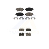 Front Rear Ceramic Brake Pads Kit For 2014-2019 Ford Fiesta ST